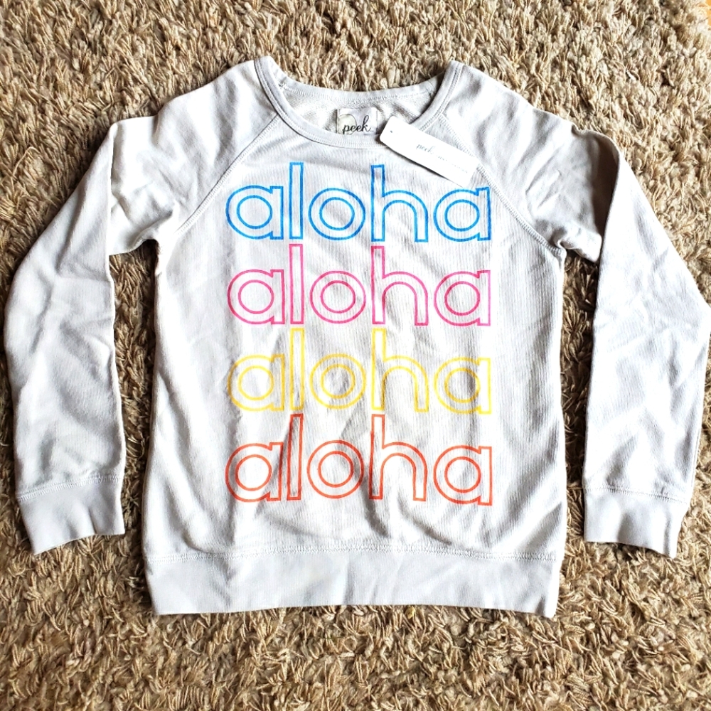 Girl's sweatshirt "Aloha" by PEEK